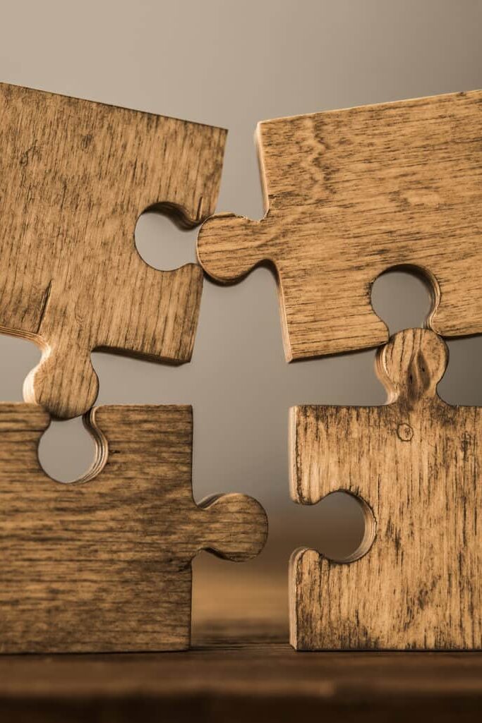 Voor wie puzzelstukken